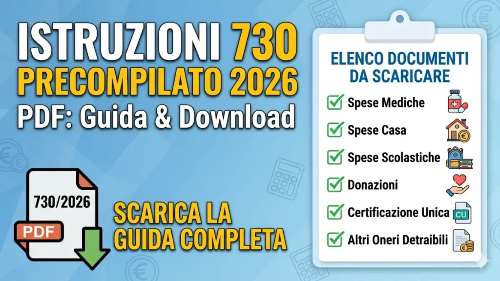 Istruzioni 730 Precompilato 2026 PDF
