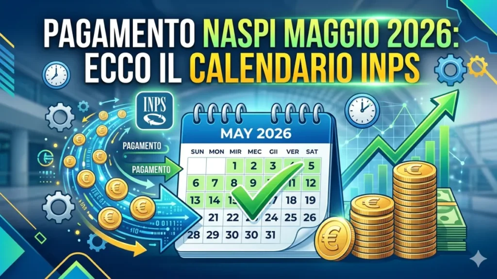 Pagamento Naspi Maggio 2026: Ecco il calendario Inps