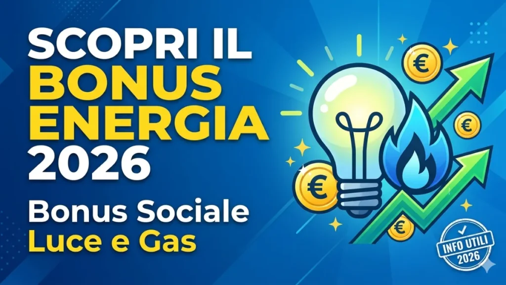 Scopri il Bonus Energia Elettrica 2026: Bonus Sociale Luce e gas