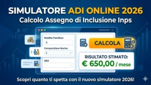 Simulatore ADI Online 2026: Calcolo Assegno di Inclusione Inps