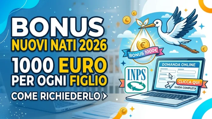 inps bonus mamme lavoratrici 2026Bonus Nuovi Nati 2026 INPS: 1000 Euro per Ogni Figlio, Come Richiederlo