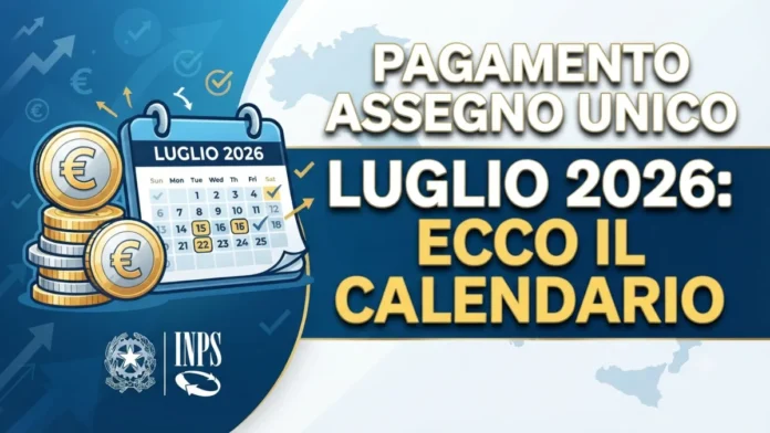 Pagamento Assegno unico Luglio 2026: Ecco il calendario