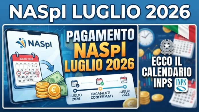 Pagamento Naspi Luglio 2026: Ecco il calendario Inps